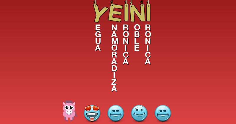 Emoticones para yeini - Emoticones para tu nombre