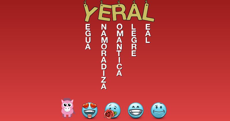 Emoticones para yeral - Emoticones para tu nombre