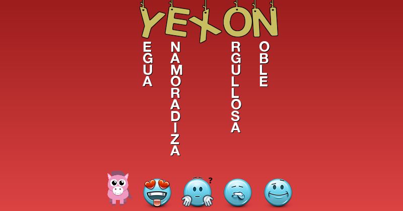 Emoticones para yexon - Emoticones para tu nombre