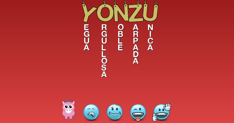 Emoticones para yonzu - Emoticones para tu nombre