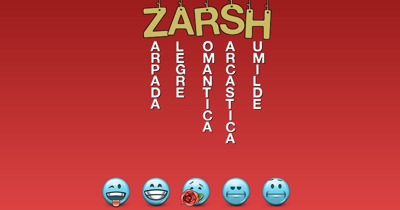 Emoticones para zarsh - Emoticones para tu nombre