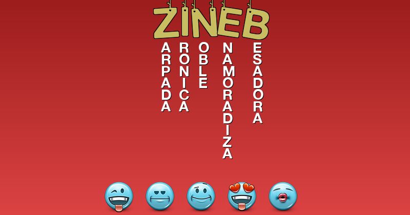 Emoticones para zineb - Emoticones para tu nombre