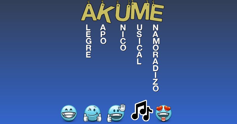 Emoticones para akume - Emoticones para tu nombre