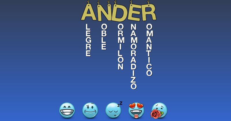 Emoticones para ander - Emoticones para tu nombre