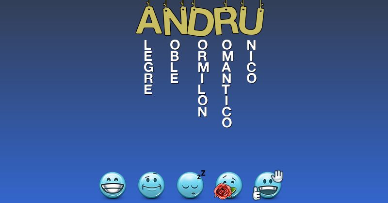 Emoticones para andru - Emoticones para tu nombre