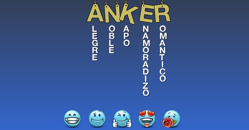 Emoticones para anker - Emoticones para tu nombre