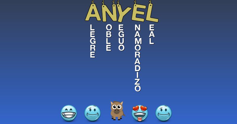 Emoticones para anyel - Emoticones para tu nombre