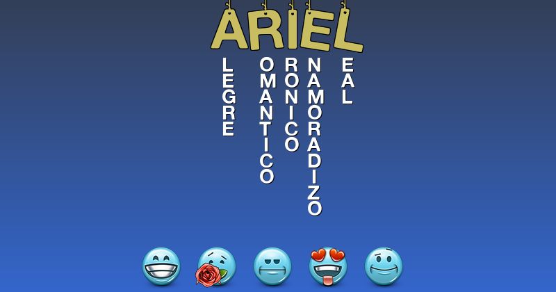 Emoticones para ariel - Emoticones para tu nombre