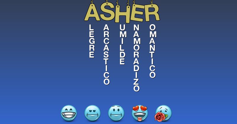 Emoticones para asher - Emoticones para tu nombre