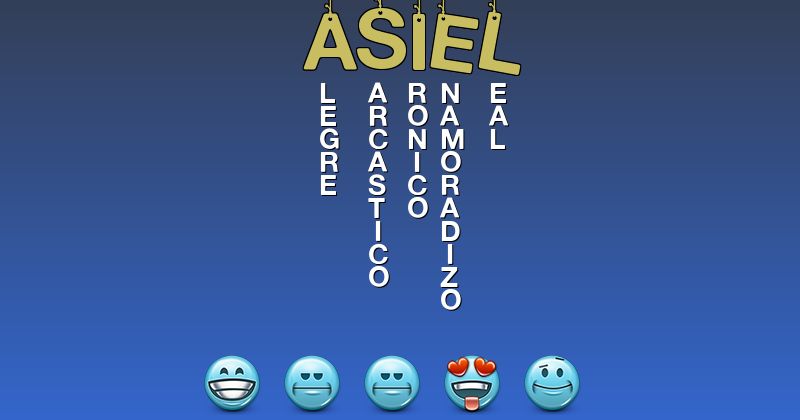 Emoticones para asiel - Emoticones para tu nombre