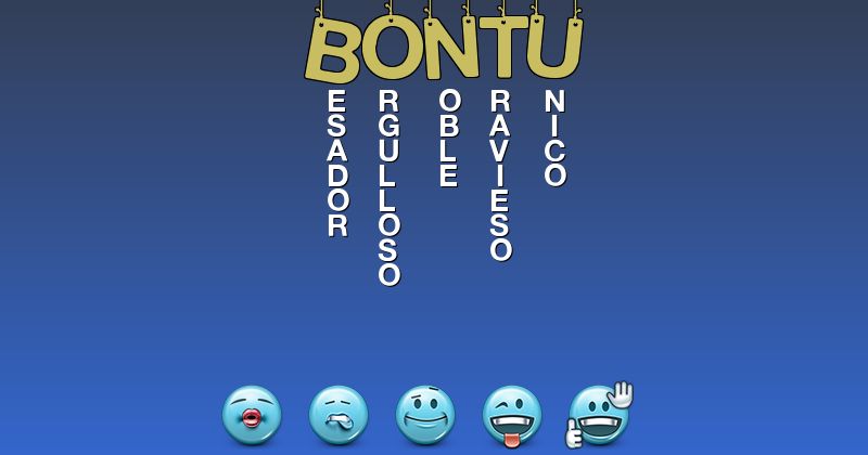 Emoticones para bontu - Emoticones para tu nombre