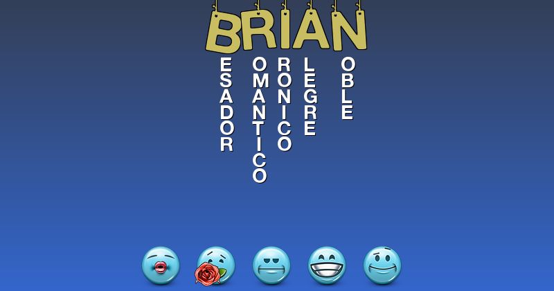 Emoticones para brian - Emoticones para tu nombre