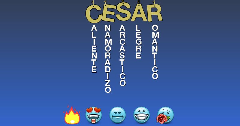 Emoticones para cesar - Emoticones para tu nombre