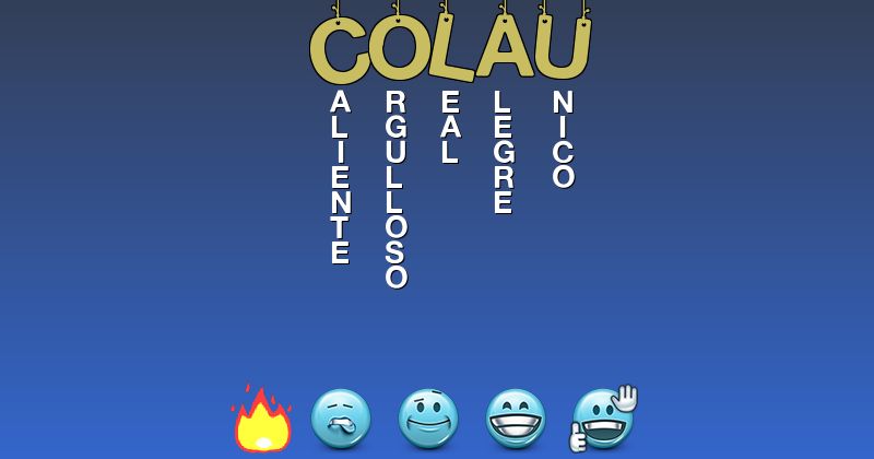 Emoticones para colau - Emoticones para tu nombre