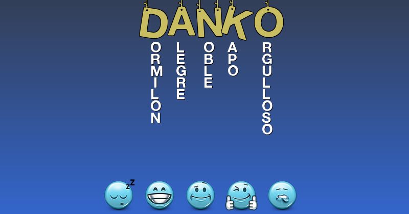 Emoticones para danko - Emoticones para tu nombre