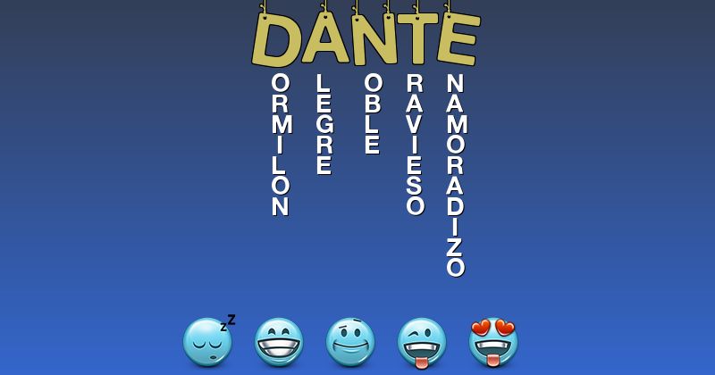 Emoticones para dante - Emoticones para tu nombre