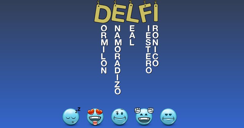 Emoticones para delfi - Emoticones para tu nombre