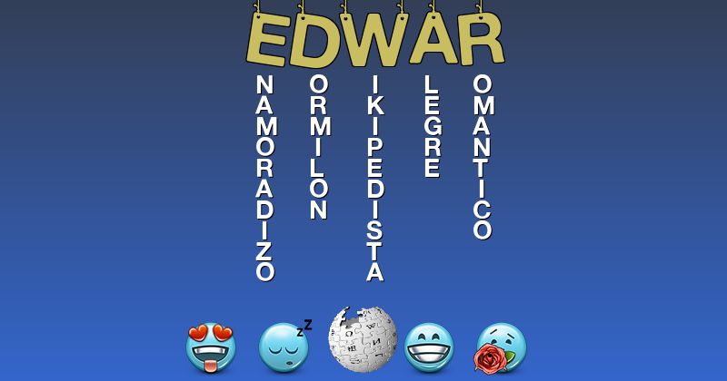 Emoticones para edwar - Emoticones para tu nombre