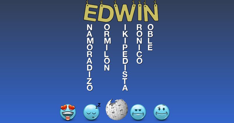 Emoticones para edwin - Emoticones para tu nombre
