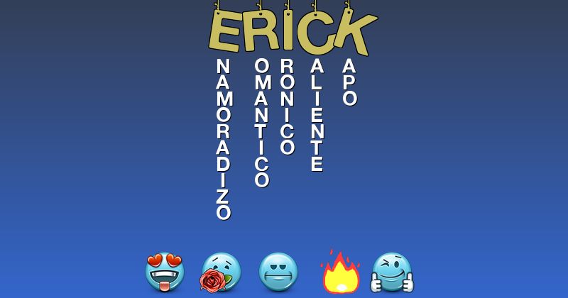Emoticones para erick - Emoticones para tu nombre
