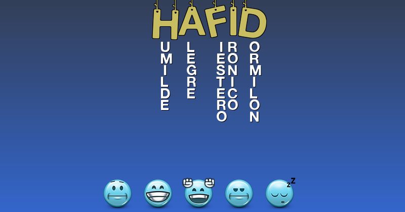Emoticones para hafid - Emoticones para tu nombre