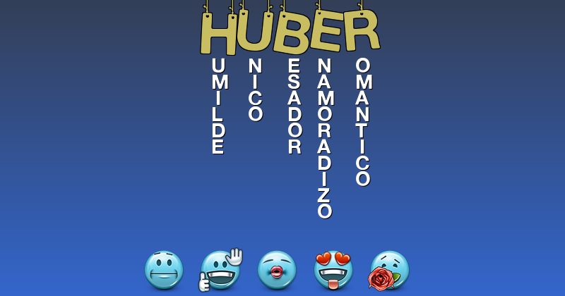 Emoticones para huber - Emoticones para tu nombre