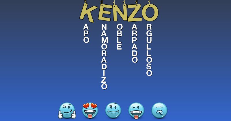 Emoticones para kenzo - Emoticones para tu nombre