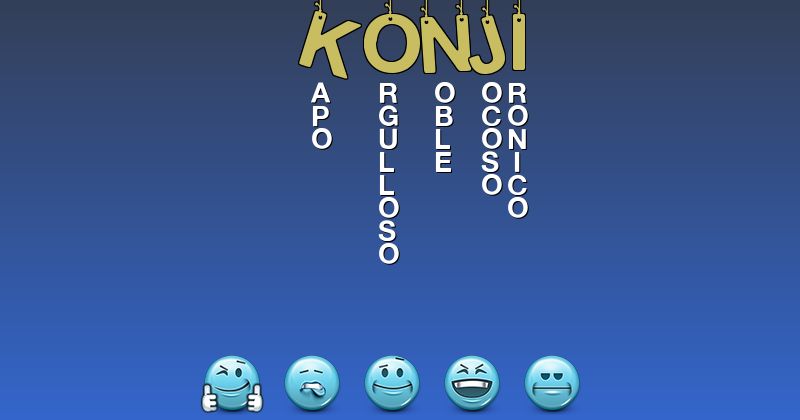 Emoticones para konji - Emoticones para tu nombre