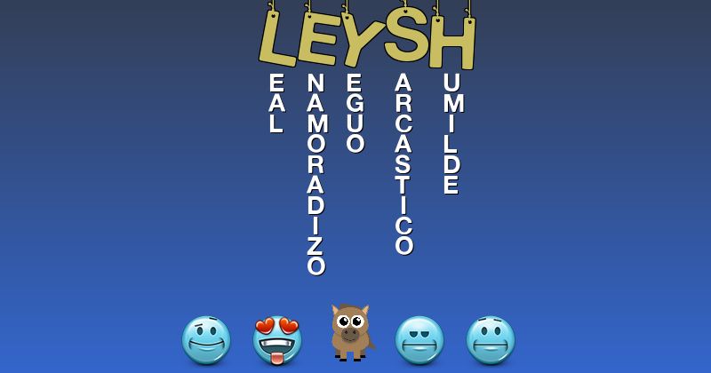 Emoticones para leysh - Emoticones para tu nombre