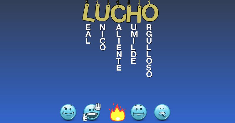 Emoticones para lucho - Emoticones para tu nombre