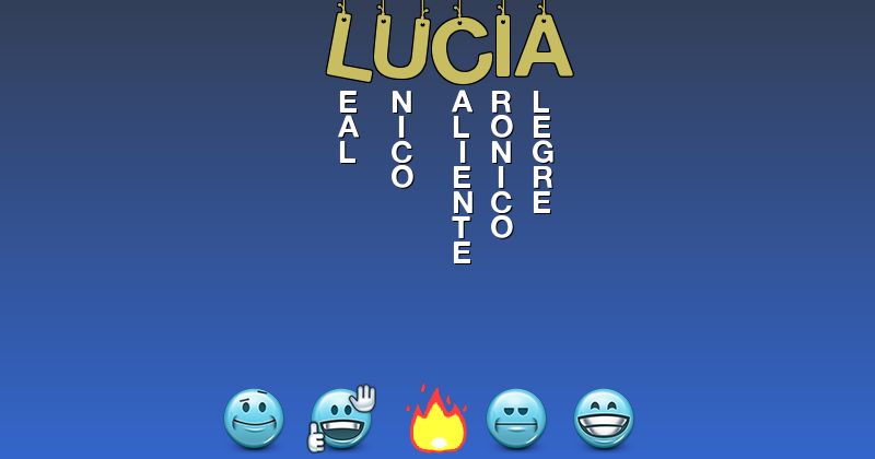 Emoticones para lucia - Emoticones para tu nombre