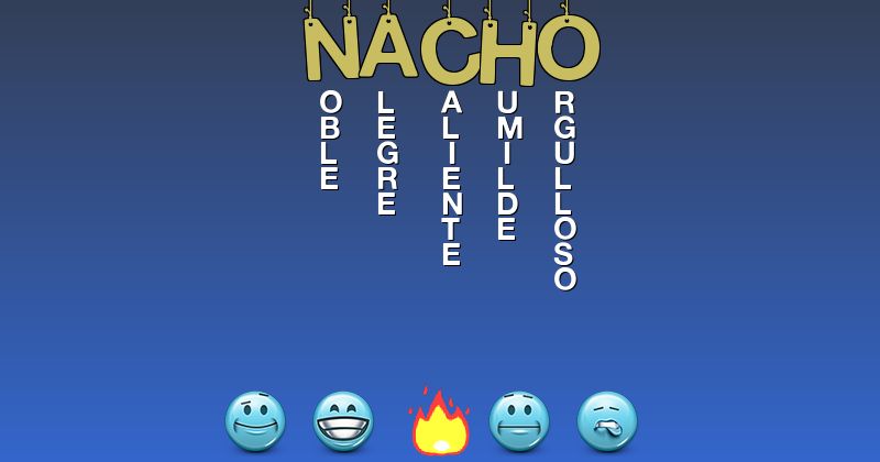 Emoticones para nacho - Emoticones para tu nombre