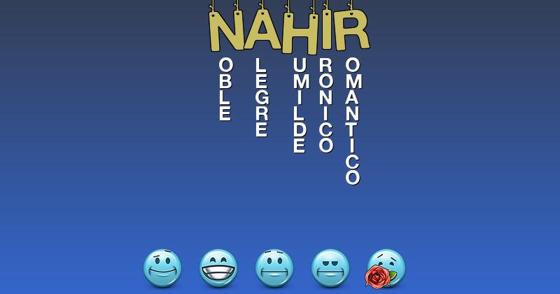 Emoticones para nahir - Emoticones para tu nombre