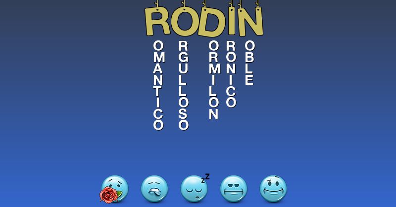 Emoticones para rodin - Emoticones para tu nombre