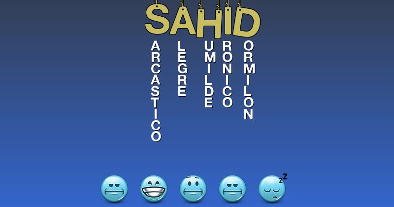 Emoticones para sahid - Emoticones para tu nombre
