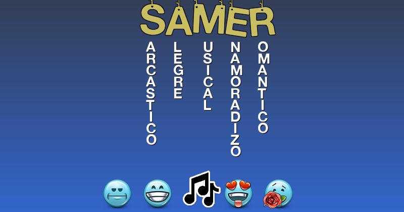 Emoticones para samer - Emoticones para tu nombre