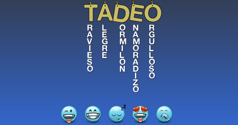 Emoticones para tadeo - Emoticones para tu nombre