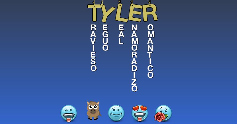 Emoticones para tyler - Emoticones para tu nombre