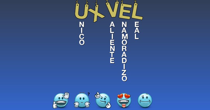 Emoticones para uxvel - Emoticones para tu nombre