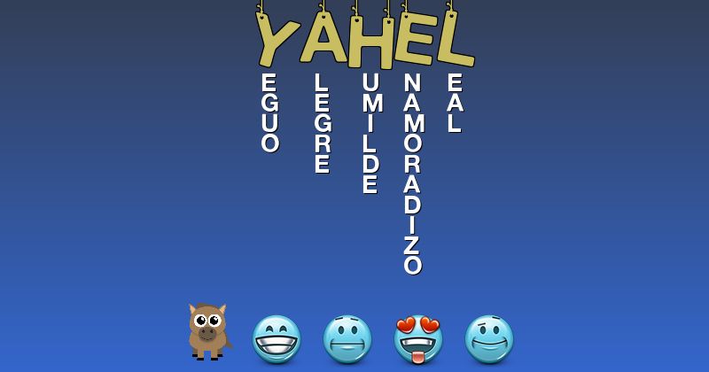 Emoticones para yahel - Emoticones para tu nombre
