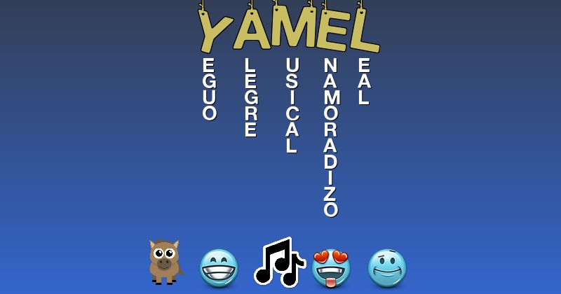 Emoticones para yamel - Emoticones para tu nombre