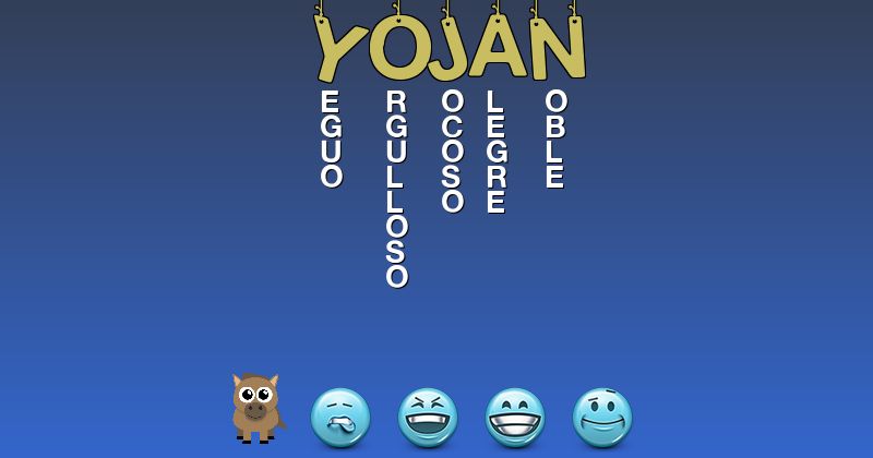 Emoticones para yojan - Emoticones para tu nombre