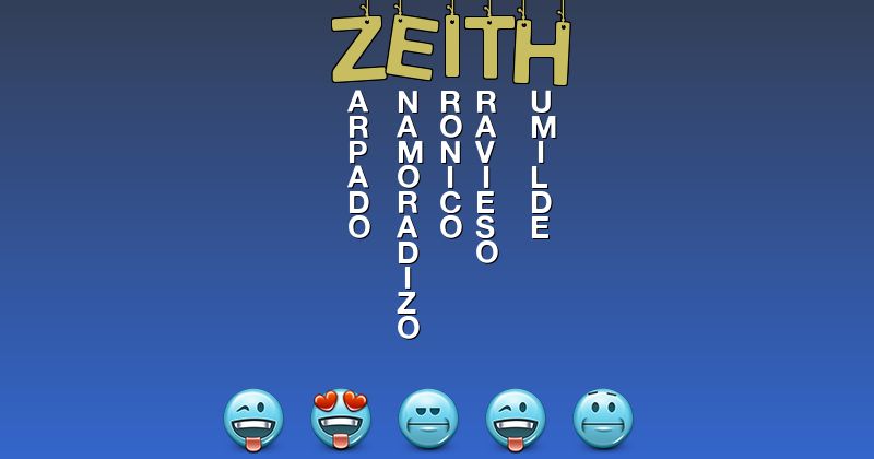Emoticones para zeith - Emoticones para tu nombre