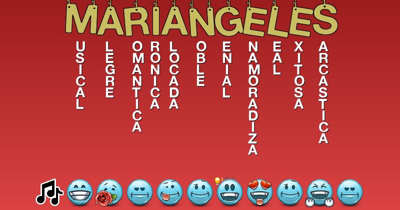 Emoticones para mariangeles - Emoticones para tu nombre