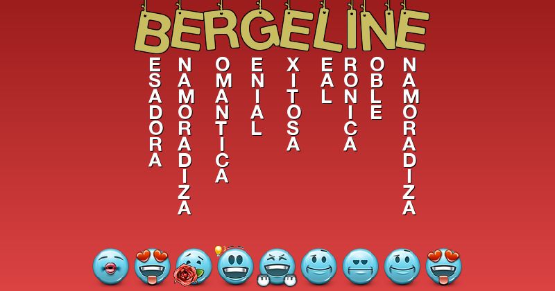 Emoticones para bergeline - Emoticones para tu nombre
