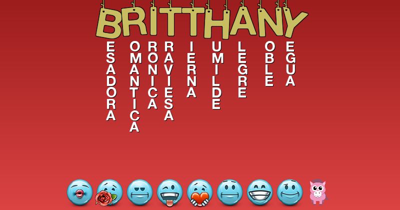 Emoticones para britthany - Emoticones para tu nombre