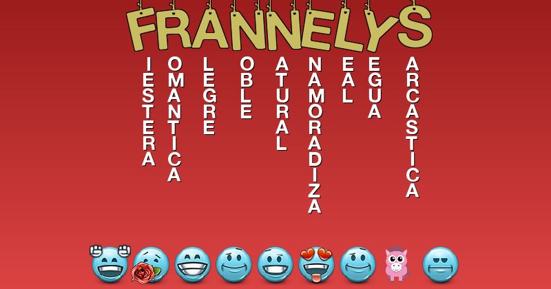 Emoticones para frannelys - Emoticones para tu nombre