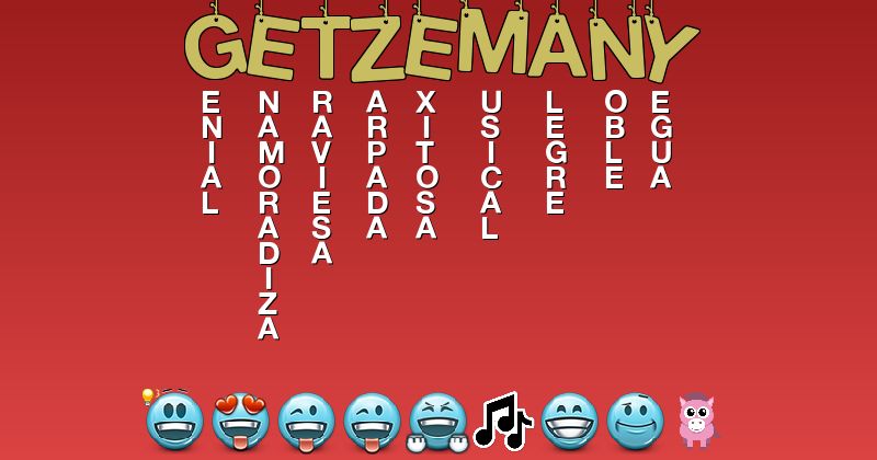 Emoticones para getzemany - Emoticones para tu nombre