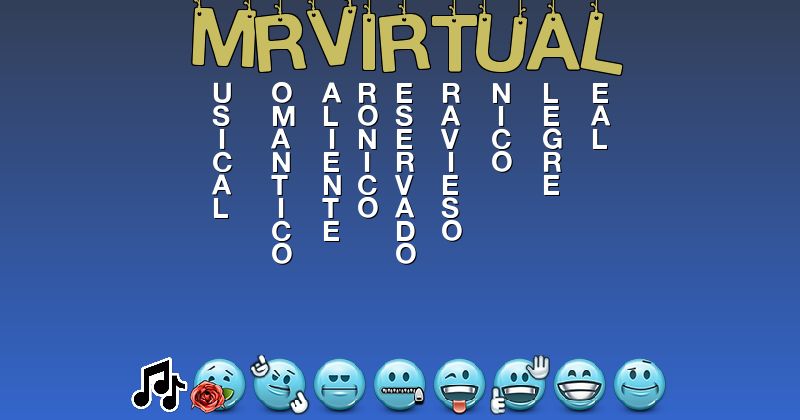 Emoticones para mr.virtual - Emoticones para tu nombre