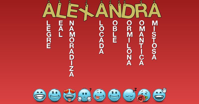 Emoticones para alexandra - Emoticones para tu nombre